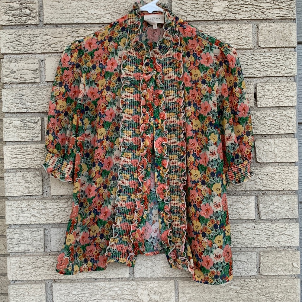 Floral Sezane top